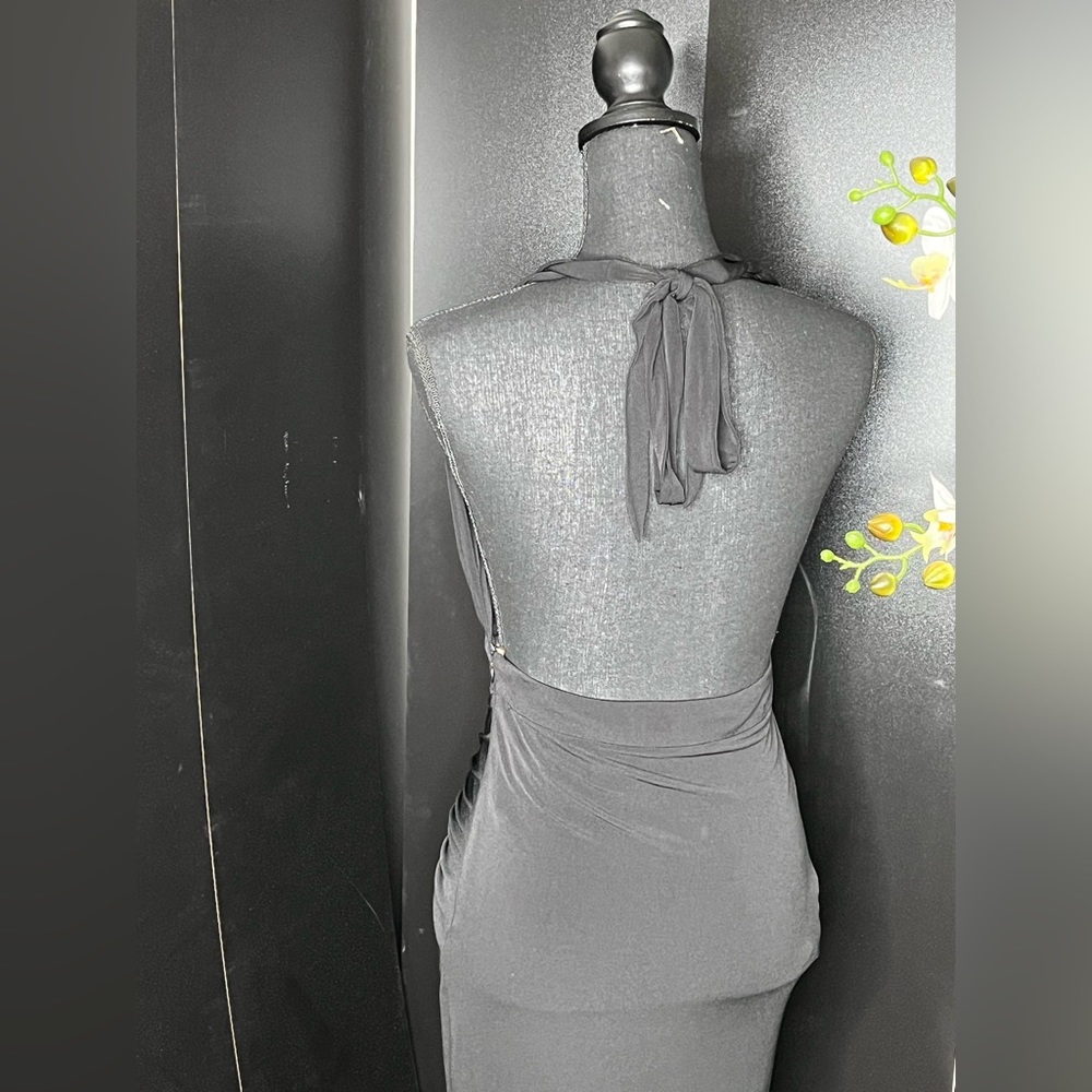 Mustard seed Womens LBD With deep slit and mini underskirt.